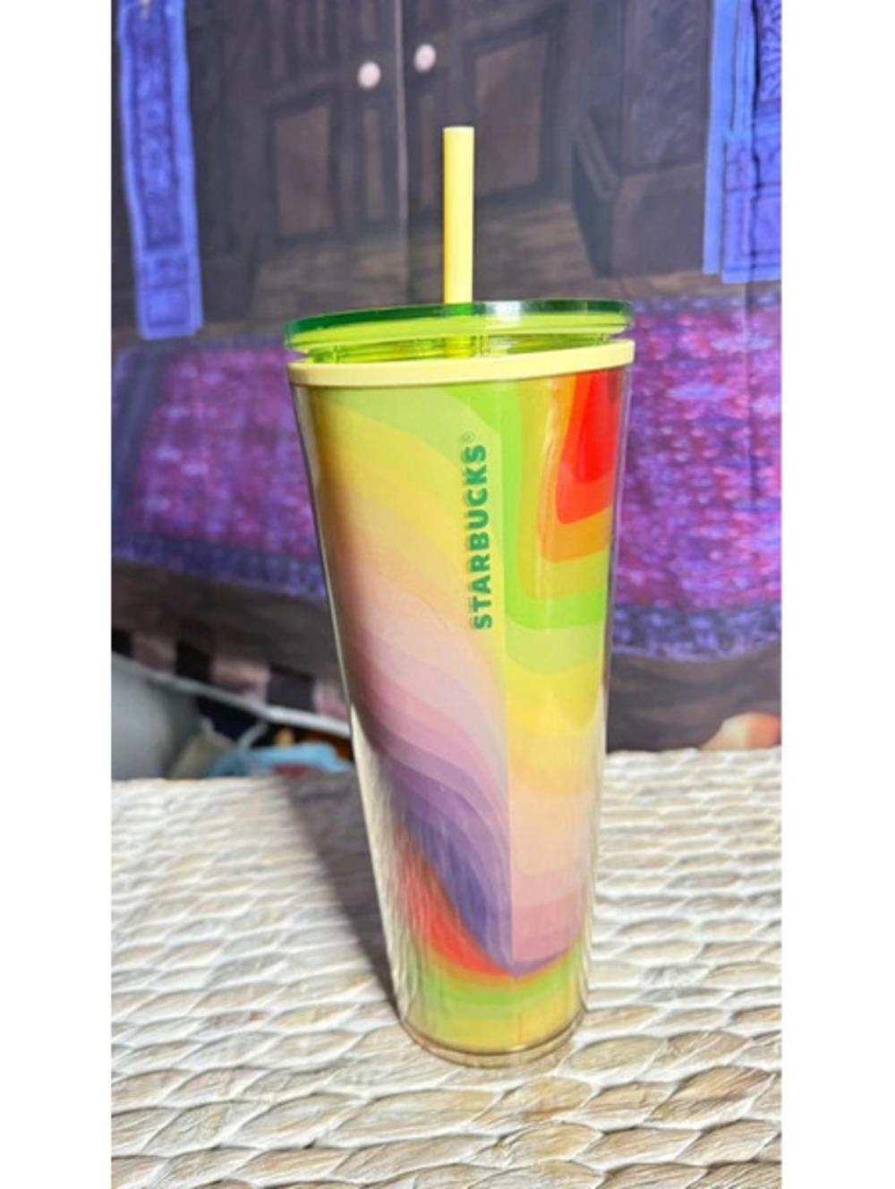 Starbucks 2025 Rainbow Waves Tumbler, Venti 24oz Cold Cup